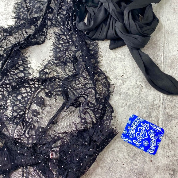 Free People Showoff bodysuit black halter sz S - Picture 5 of 7